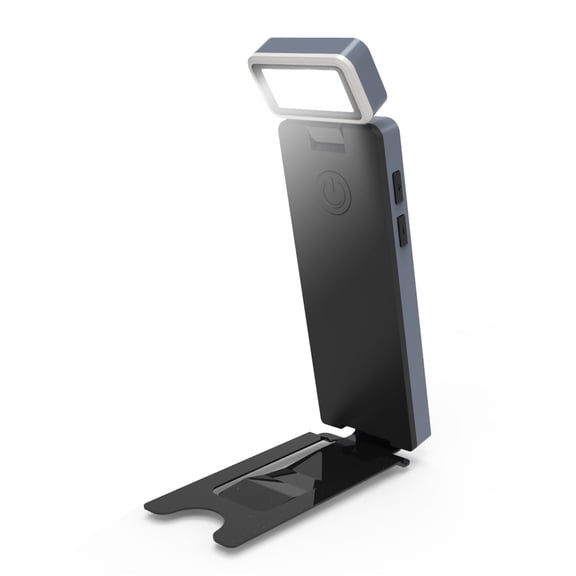 Book Light, Rechargeable Clip-On LED Reading Light for Bed & Night Use - 3 Color Temperatures with Stepless Dimming, Ultralight Bookmark Design for Kids, Book Lovers, Grey