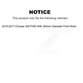 thumbnail image 2 of Transit Auto Front Rear Hub Bearings Assembly Coated Disc Brake Rotors and Ceramic Pads Kit (10Pc) for Car 2015-2017 Chrysler 200 FWD with 305mm Diameter Rotor - Left Right Side KBB-113638, 2 of 11