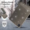 thumbnail image 5 of Allytech Shockproof Case for iPad Air 11 Inch 2024 & iPad Air 5th/4th Gen 2022/2020, Slim Thin Lightweight Glitter Bling Soft TPU Anti-Scratch Military Grade Protection Shell - Grey, 5 of 7