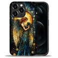 thumbnail image 2 of Punmada Compatible with iPhone 12 Pro Max Glossy Case For Girl Boy Full Body Protective Hard Shell Esthetics Pattern Golden Wings Angel Stained Glasspng, 2 of 7