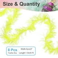 thumbnail image 2 of Uxcell 5Ft Feather Boa, 8 Pcs Artificial Fluffy Feather Boas Party Decorations for DIY Crafts, Wedding Costume, Christmas, Concert, Halloween, Home Decor, Fluorescent Yellow, 2 of 8