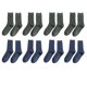 thumbnail image 1 of Calcetines deportivos acolchados con control de humedad para hombre, calcetines cómodos de algodón informales para mujer (8 pares), 1 of 5