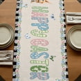 thumbnail image 5 of Table Runners 72 Inches Long Dress Scarves, Easter Farmhouse Kitchen Table Runner, Coffee Tablerunners, Spring Farmhouse Truck Rabbit Eggs Floral Plaid 16x72 Inch, 5 of 9
