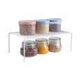 thumbnail image 5 of Estante de almacenamiento para gabinete, organizador de cocina de acero inoxidable a prueba de óxido Ahorrador de espacio para refrigerador Despensa Blanco, 5 of 5