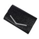 thumbnail image 1 of Evening Bag Handbag Wedding Party Message Bag Clutch Wallet Simple Chain Bag for Women Ladies (Black), 1 of 3