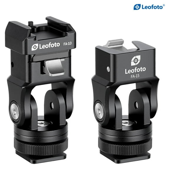 Leofoto FA-15 FA-10 Kit QR Tilting & Pivoting Cold Shoe Flash Adapter