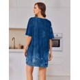 thumbnail image 4 of Ekouaer Oversized Sleep Shirts for Women Plus Size V Neck Nightgown Short Nightgowns for Women, 4 of 6
