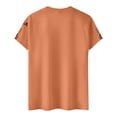 thumbnail image 3 of Men's Casual Letter Print T-Shirt UN I TEDSTATES USA 250 Years Short Sleeve Round Neck Summer Top,Saffron,2XL, 3 of 5