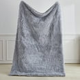 thumbnail image 4 of Velvet Flannel Throw Blanket | Super Soft & Warm All-Season Blanket | Lightweight Cozy Sofa Bed Blanket | 100x150cm Gray Polyester Fleece, 4 of 6