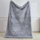 thumbnail image 4 of Manta de franela de terciopelo mullido 39x59in | Poliéster súper suave y ligero | Sofá cálido y acogedor Decoración del sofá cama | Resistente a todas las estaciones | Rosa, gris, azul, gris claro, 4 of 6