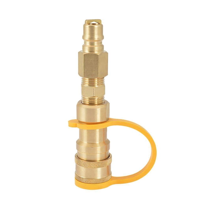 SL-HW-3/8JTB Propane Tank Adapter 3/8 Sturdy Propane Propane Tree Adapter Brass Gas Grill Connector Propane Conversion Gas Connector Accessory