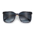 thumbnail image 1 of Womens Luxury Designer Inset Lens Metal Arm Horn Rim Plastic Fashion Sunglasses Blue Marble - Blue, 1 of 7
