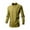 Army Green, variant on GigrtiJin Men's Vintage Banded Collar Shirt Solid Color Button Dwon Collar Long Sleeve Blouse Trendy Casual Tops