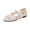 Gold, variant on Mesh Embroidered Flats for Women Leopard Mary Jane Flats Ballet Shoes Round Toe Slip On Ballerina Floral Shoes
