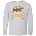thumbnail image 3 of Inktastic Wyoming Vacation Bear Silhouette Long Sleeve Youth T-Shirt, 3 of 5