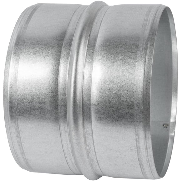 Sistema de ventilación con conector de ducto, acero galvanizado, 5 pulgadas, redondo