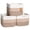 3-Tone Brown, variant on 3-Tone Brown Cotton Rope Woven Storage Baskets 3-Pack For Pantry, Closet, Bathroom Organization