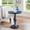 Distressed Blue, variant on Roundhill Furniture Solmere 22" Round Wood Pedestal End Table, Espresso