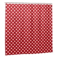 thumbnail image 2 of Zufioo Red Polka Dot Pattern Shower Curtain 72x72in, Waterproof Curtain for Bathroom-Waterproof, Mildew-proof, Quick-drying,Home Bathroom Supplies-One Size, 2 of 9