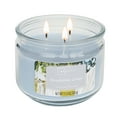 thumbnail image 4 of Mainstays 3-Wick Glass Jar Candle, Beachside Linen, Blue, 11.5 oz, 4 of 13