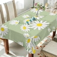 thumbnail image 3 of SKYSONIC Outdoor & Indoor Rectangle Tablecloth,Beautiful Little Daisies Dinner Table Cover for Patio, Picnic, Holiday Party 60x60In, 3 of 7
