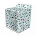 thumbnail image 1 of Insects Washer Cover, Continuous Nature Pattern with Caterpillar and Beetle Doodles, Suitable for Dryer and Washing Machine, 29" x 28" x 40", Seafoam Night Blue, by Ambesonne, 1 of 3