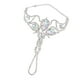 thumbnail image 3 of Pulsera de danza del vientre con cadena, joyería brillante, accesorios de disfraz para mujer con diamantes de imitación Plata, 3 of 8