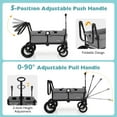 thumbnail image 4 of Infans Wagon Stroller for 2 Kids Push Pull Double Stroller with Adjustable Handle, 4 of 7