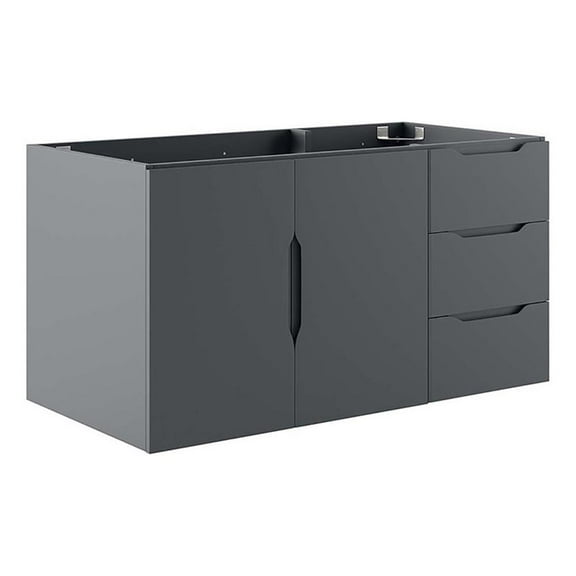 Vitality 36" Bathroom Vanity Cabinet (Sink Basin Not Included), Gray