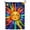 C, variant on XaaKee Small Garden Flags, Serene Sun Face Pastel Rainbow Garden Flags, Double-Sided High-Quality White Linen Yard Flag, For Pathway And Yard, 12x18Inch