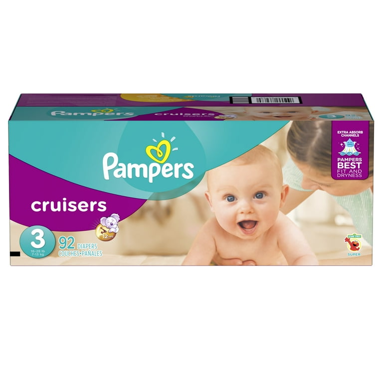 Pampers Cruisers Diapers Size 3 92 count - Walmart.com Pampers Cruisers Diapers Size 3 92 count - Walmart.com