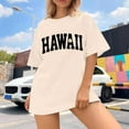 thumbnail image 3 of Women's Oversized Top Vintage Loose Short Sleeve T Shirt T Shirt Women Soft Tee Shirts Womens Long Sleeve Layering Tops for Women Summer Casual Tops for Women Long Sleeve Compression Shirts for Women, 3 of 5