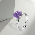 thumbnail image 3 of Anillos de cristal pteado Hugo Envoltura de ambre Joyas para Mujeres Chica Madre Decoración, 3 of 9