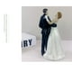 thumbnail image 5 of Bewildely Decoración de pasteles, muñecas, novia, novio, resina, casarse, estatuilla, herramienta de decoración de boda, soporte, estatua, Decoración del hogar Escribe un, 5 of 6