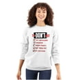 thumbnail image 3 of Funny Pessimist To Don't List Lazy Sweatshirt for Men or Women Brisco Brands X, 3 of 6
