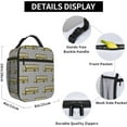thumbnail image 6 of Large Lunch Bag Bus Insulated Lunch Box Soft Cooler Cooling Tote For Adult Men Women, 6 of 6