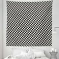 thumbnail image 1 of Houndstooth Tapestry, Monochrome Pattern with Classic Simple Ornament Repetitive Print, Fabric Wall Hanging Decor for Bedroom Living Room Dorm, 5 Sizes, Charcoal Grey and White, by Ambesonne, 1 of 1
