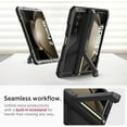 thumbnail image 7 of Metal Case for Samsung Galaxy Z Fold 5 Case with Kickstand & Hinge Protection & S Pen Holder, Shockproof Heavy Duty Rugged Stand Phone Cover Case for Galaxy Z Fold 5 Phone Case, Black, 7 of 7