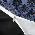 thumbnail image 4 of jejeloiu Dark Damask Duvet Cover King,Vintage Print King Bedding For Adults,Blue Black,Black Reversible,3pcs,1 Duvet Cover and 2 Pillowcases, 4 of 6
