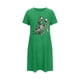 thumbnail image 2 of Camisón corto de talla grande para mujer, camisón de manga corta con estampado de pecho a la moda, camisón para mujer, 2 of 5