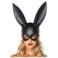 thumbnail image 1 of Máscara de conejito de mascarada, máscara de orejas de conejito de Halloween, máscara de disfraz de mascarada para mujer, negro brillante Sailing Electrónica, 1 of 5
