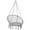 Gray, variant on Garpans Hammock Chair Macrame Swing Chair Handmade Knitted Hanging Cotton Rope Chair for Indoor/Outdoor Home Patio Deck Yard Garden Reading Leisure Beige