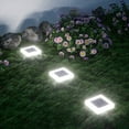 thumbnail image 6 of Pathway Lights Solar Powered Square Flat Solar Lights Outdoor Waterproof Solar Stair Light In Ground Landscape Lighting for Garden Lawn Patio Yard Walkway Night Lamp (White Light), 6 of 8