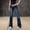 Dark Blue, variant on Women's Stretchy Slim Jeans Lifting Distressed Denim Pants With Pockets Trousers Flip Pants plus Size Pants Women plus Size Women Clothes Womens Stretch Pants plus Size Pant for Women Boot Cut Yoga