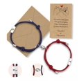 thumbnail image 2 of Set Pulseras Pareja Magnética Luna Y Sol Azul Y Vino Genérica Sol y Luna, 2 of 3