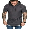 thumbnail image 1 of Sweat à Capuche à Manches Courtes pour Homme S'Adapte à un T-Shirt Slim, 1 of 6