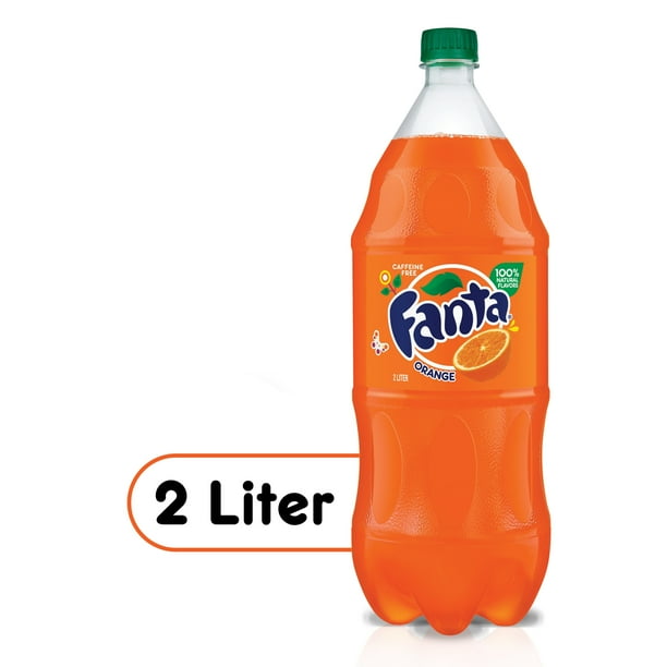 Fanta Orange Soda Fruit Flavored Soft Drink 2 Liters Walmart Com Walmart Com