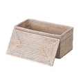 thumbnail image 2 of Kouboo La Jolla Rectangular Rattan Box White-Wash Toilet Roll Storage Basket (1030101), 2 of 5