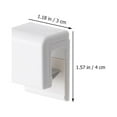 thumbnail image 4 of White 4 Pcs Hook Face Cleanser Bathroom Accessories Toothpaste Rack Washroom Hanging Clamp Facial Wall Clip Ordinary, 4 of 6