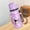 Purple, variant on 1 500ml double-walled stainless steel water bottle | Stylish thermos with handle for outdoor camping, office, and portable use | Thermos